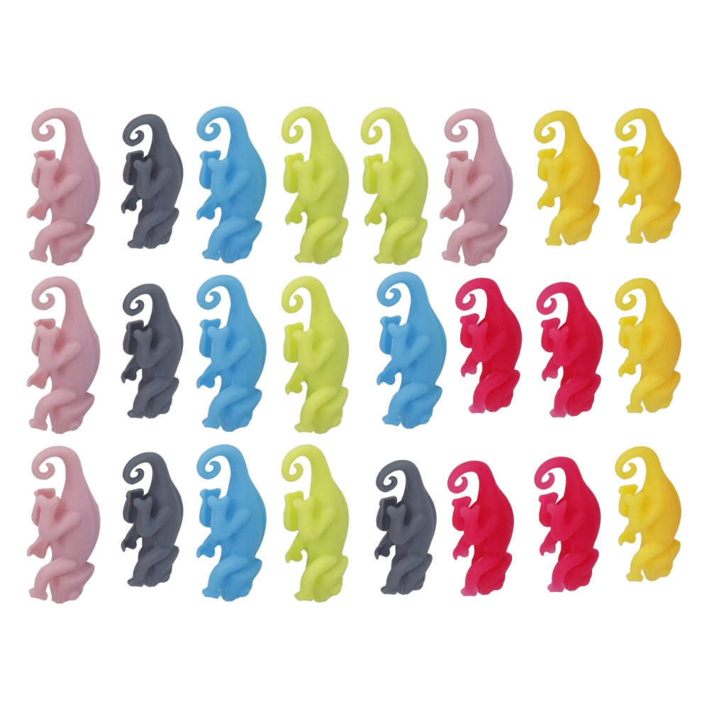 5Set Drink Markers Cute Animal Shaped Silicone Wine Glass Tag Identifier Drinkware Tools