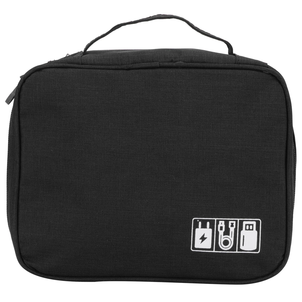 Multifunction Storage Bag Electronic Accessories Cable Cord USB Drive Organizer Storage HolderBlack