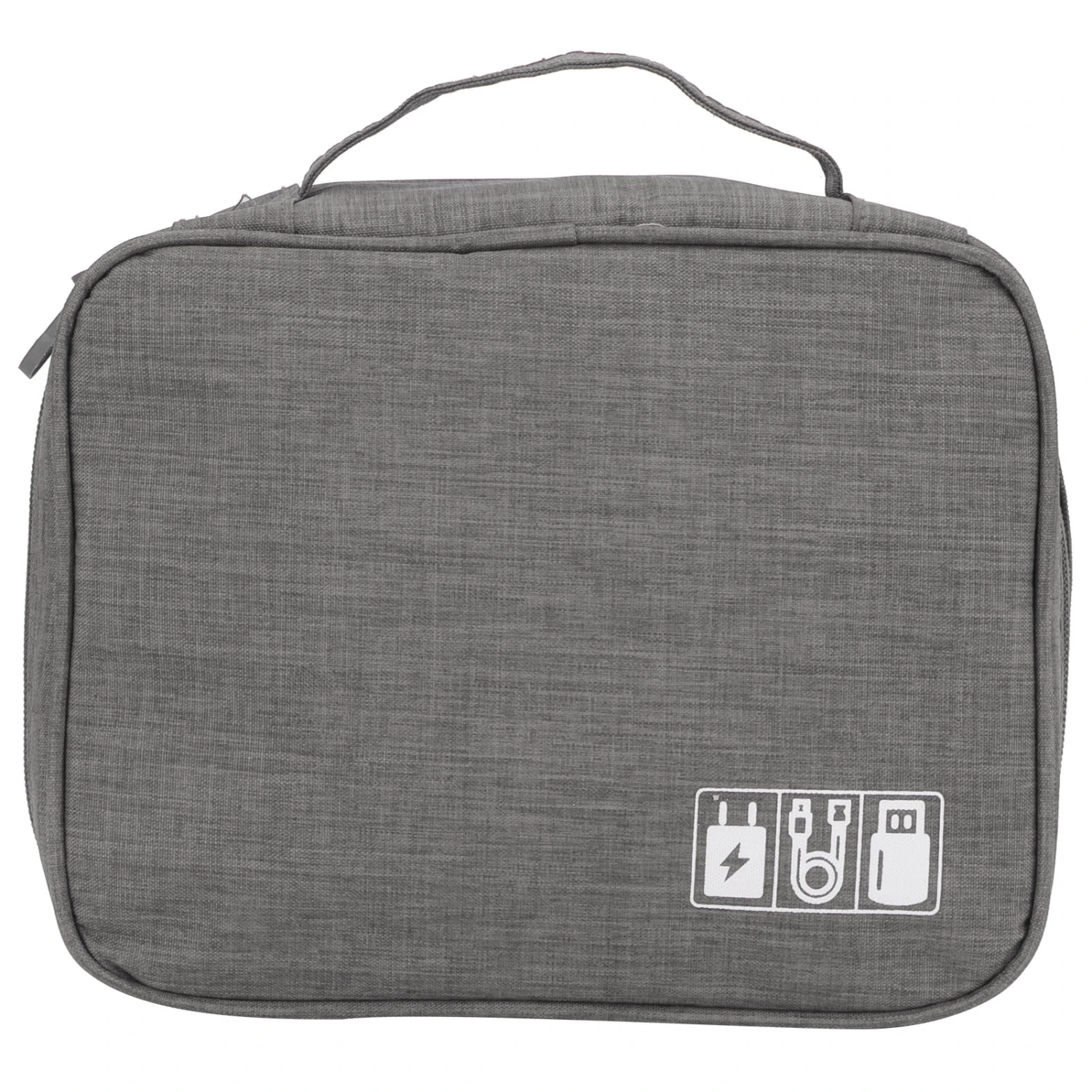 Multifunction Storage Bag Electronic Accessories Cable Cord USB Drive Organizer Storage HolderGray