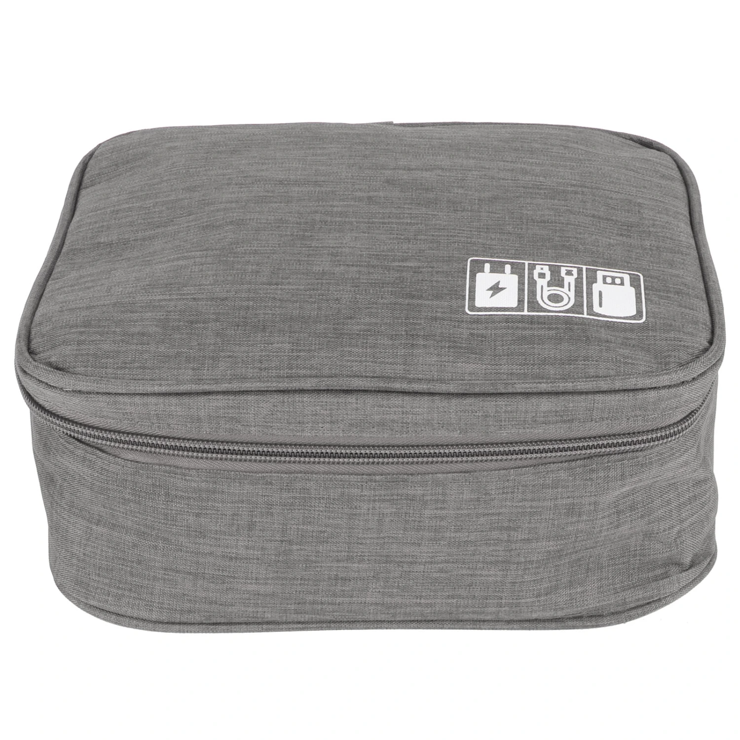 Multifunction Storage Bag Electronic Accessories Cable Cord USB Drive Organizer Storage HolderGray
