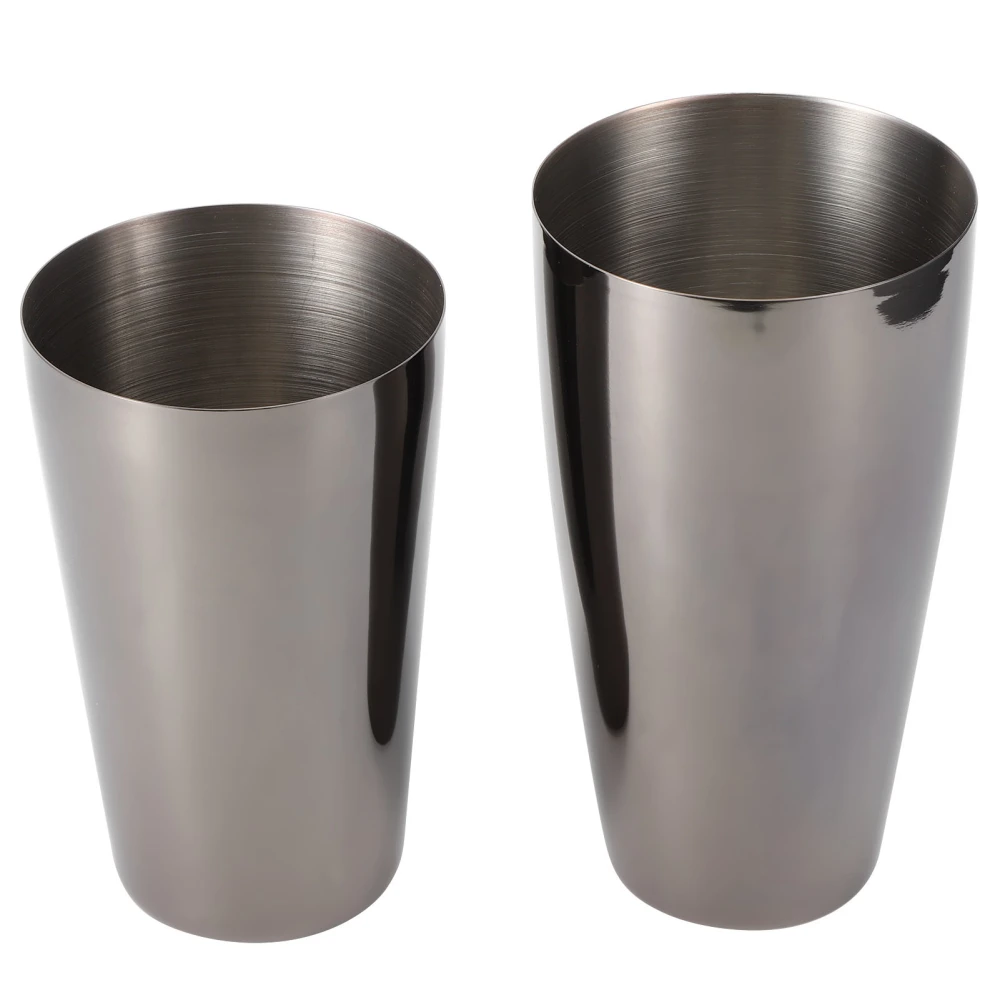 Cocktail Shaker Set 304 Stainless Steel Wine Drink Mixer Party Bar Bartender AccessoryBlack 800/600ml