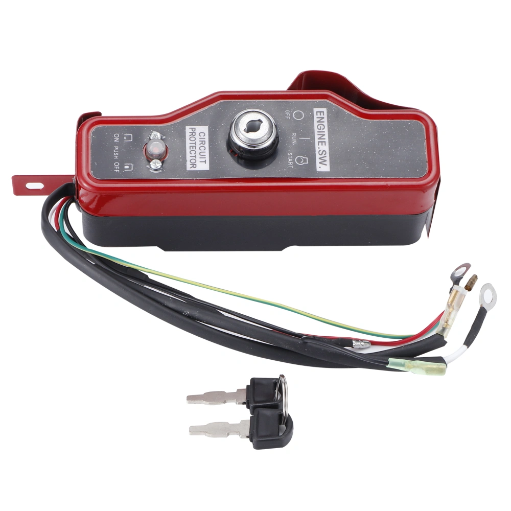 Ignition Switch Box with Keys Gasoline Generator Accessory for 188F/GX390/190F/GX420/192F