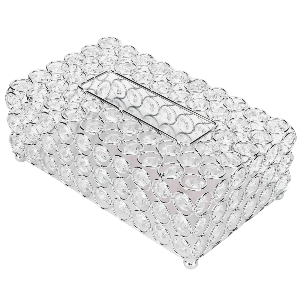 Crystal Tissue Box Paper Rack Office Table Accessories Tissue Case Holder Wedding Decoration