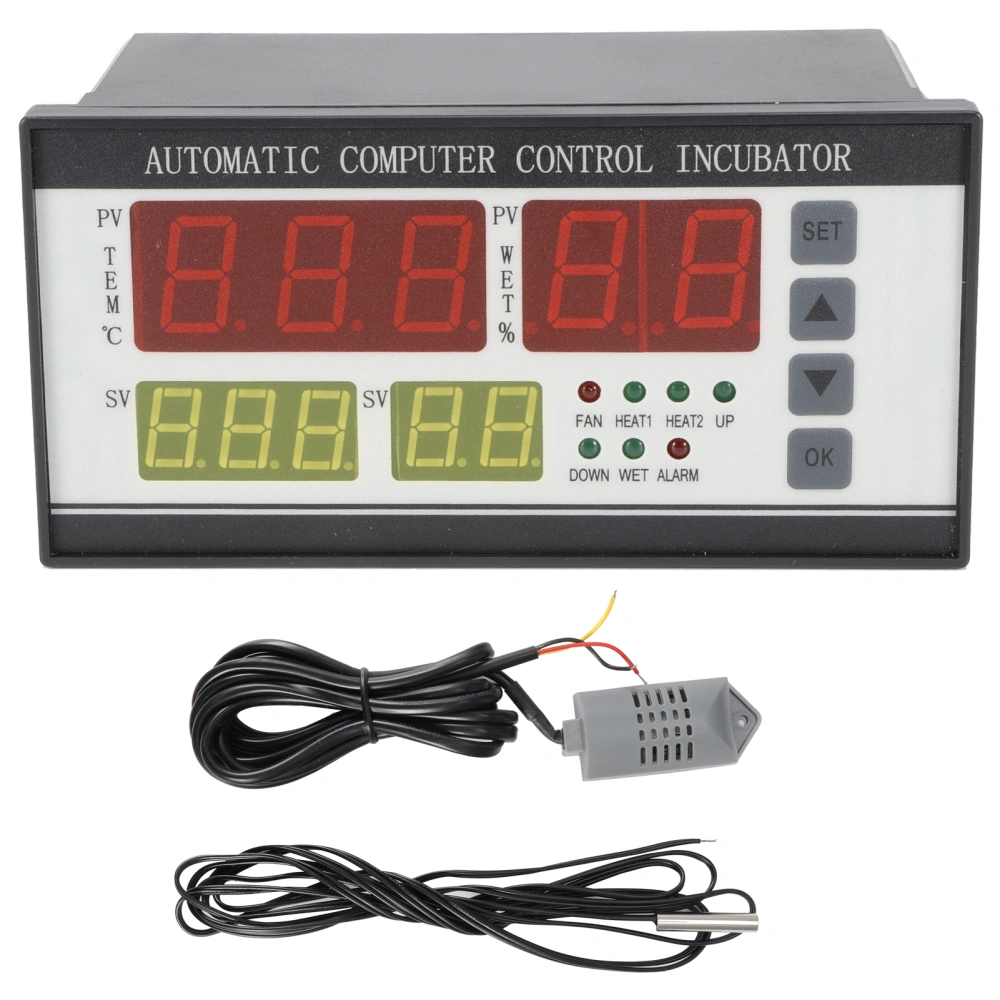 220V Incubator Thermostat High Accuracy Automatic Egg Turning Temperature Humidity Controller