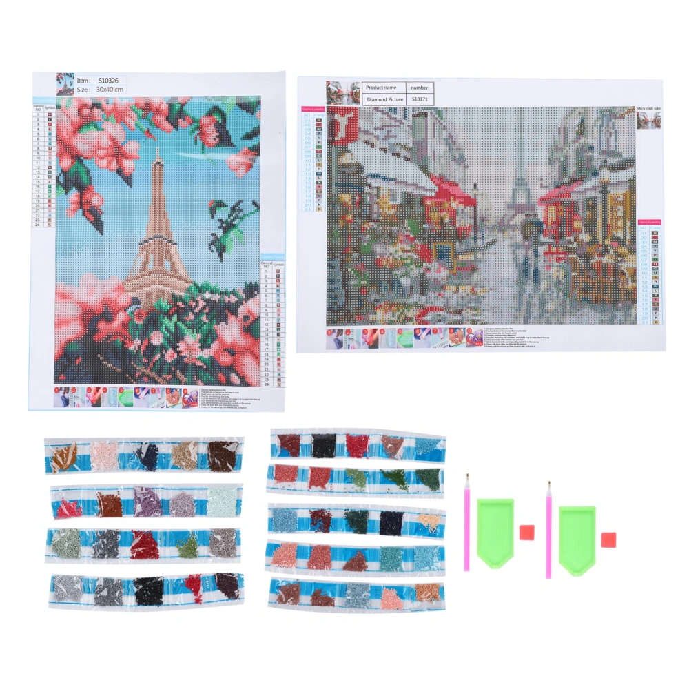 Tower Pattern DIY Diamond Painting by Number Kits Embroidery Craft Art Picture Decoration