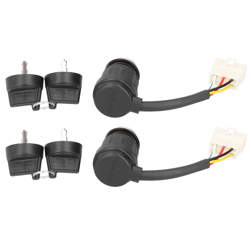 2Set Electric Door Lock 5‑Pin Ignition Switch with Keys for 186F/186FA 5KW 6.5KW Generator