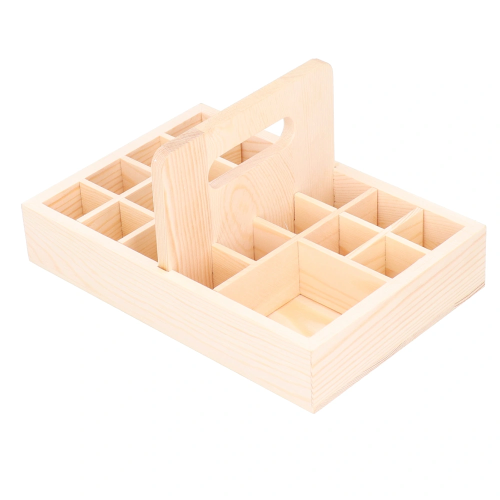 21 Grids Wooden Essential Oil Storage Box Nail Polish Aromatherapy Box Organizer for Home Decor