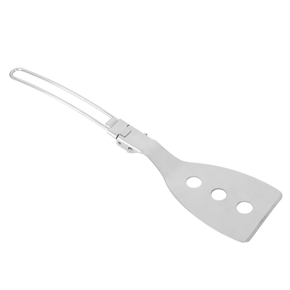 Camping Spatula Folding Barbeque Grill Shovel Frying Stainless Steel Outdoor Cooking Utensil