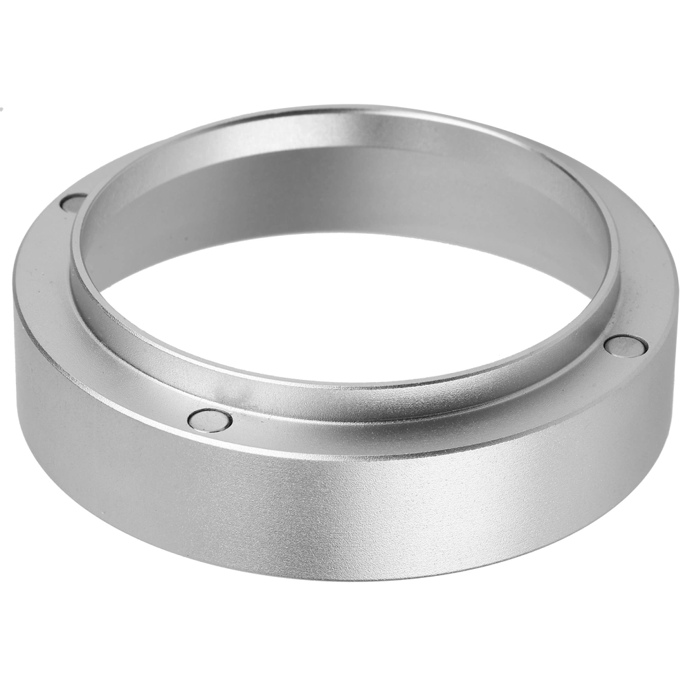 Dosing Funnel Aluminum Coffee Dosing Ring with Magnetic Replacement for Coffee MachineSilver 53MM