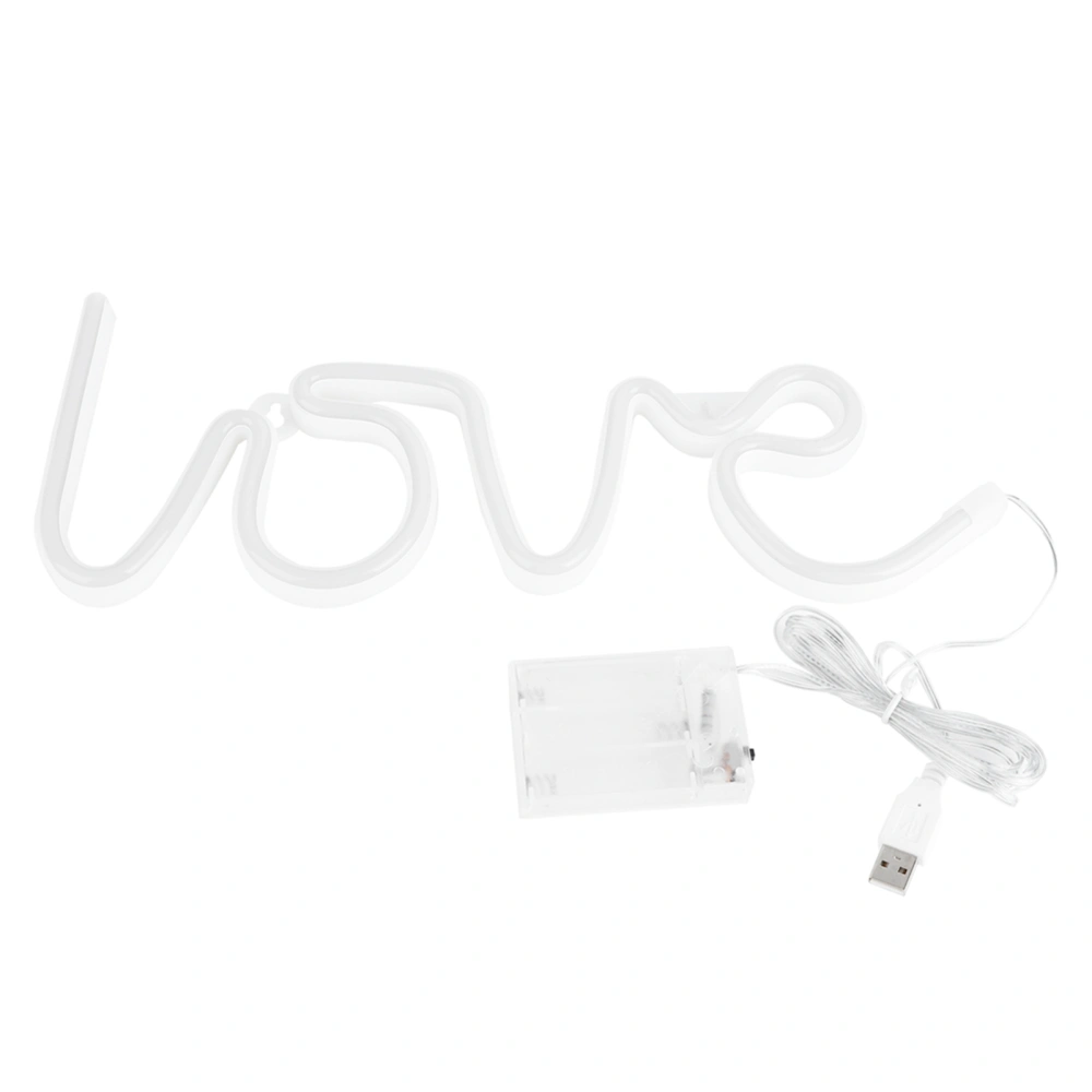 LED Neon Light Innovative Sign Lights for Valentine's Day Proposal Party Decoration SupplyWhite Light