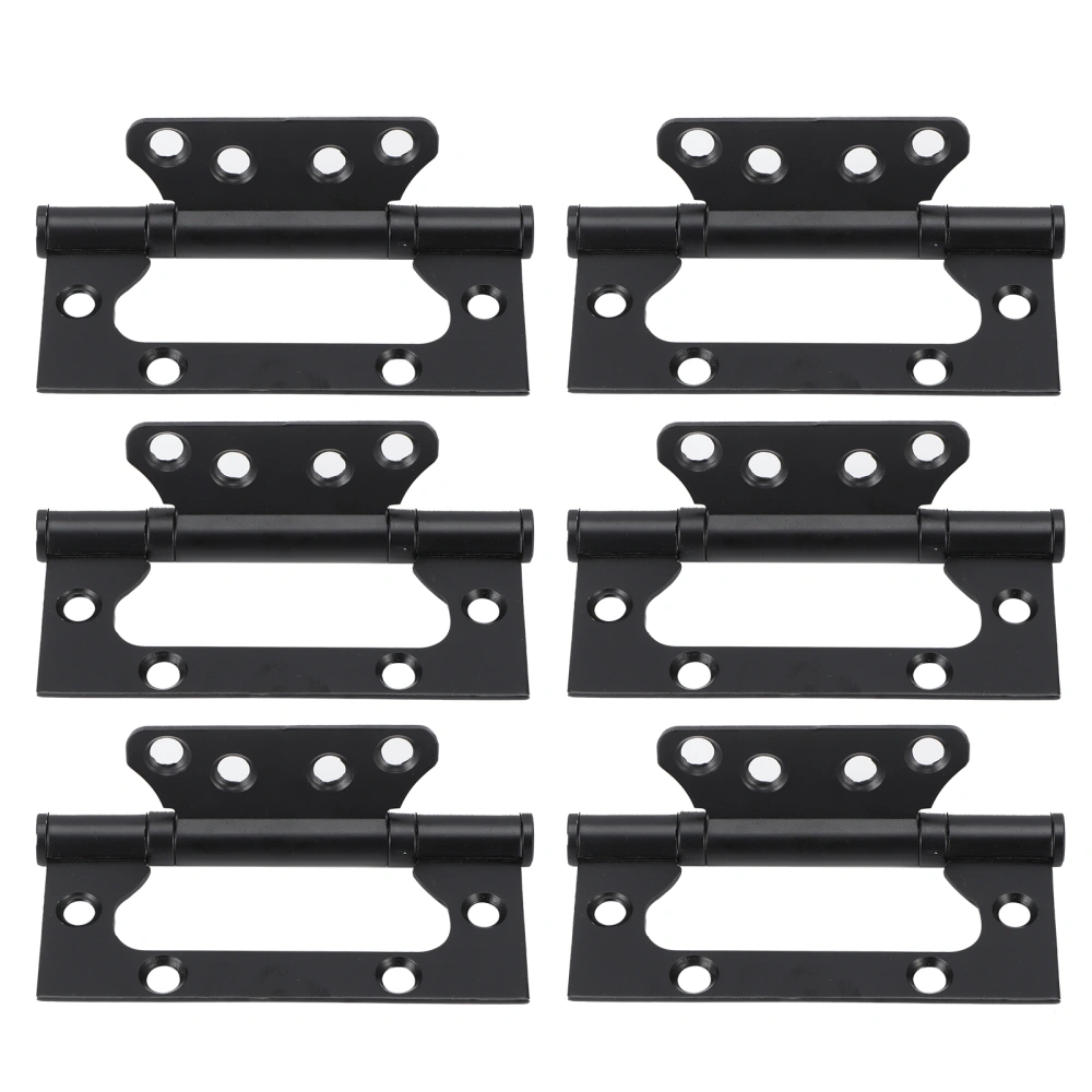 3Set Door Hinge Zinc Alloy Flat Open Mute Bearing Hinges Window Furniture Hardware Fitting Black