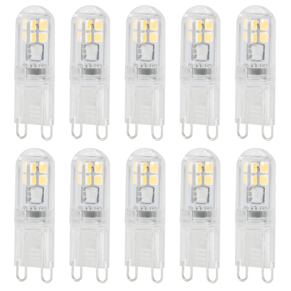 10Pcs G9 1.4W 16LED Lamp Bulb Chandelier Wall Light Replacement Parts Household Supplies