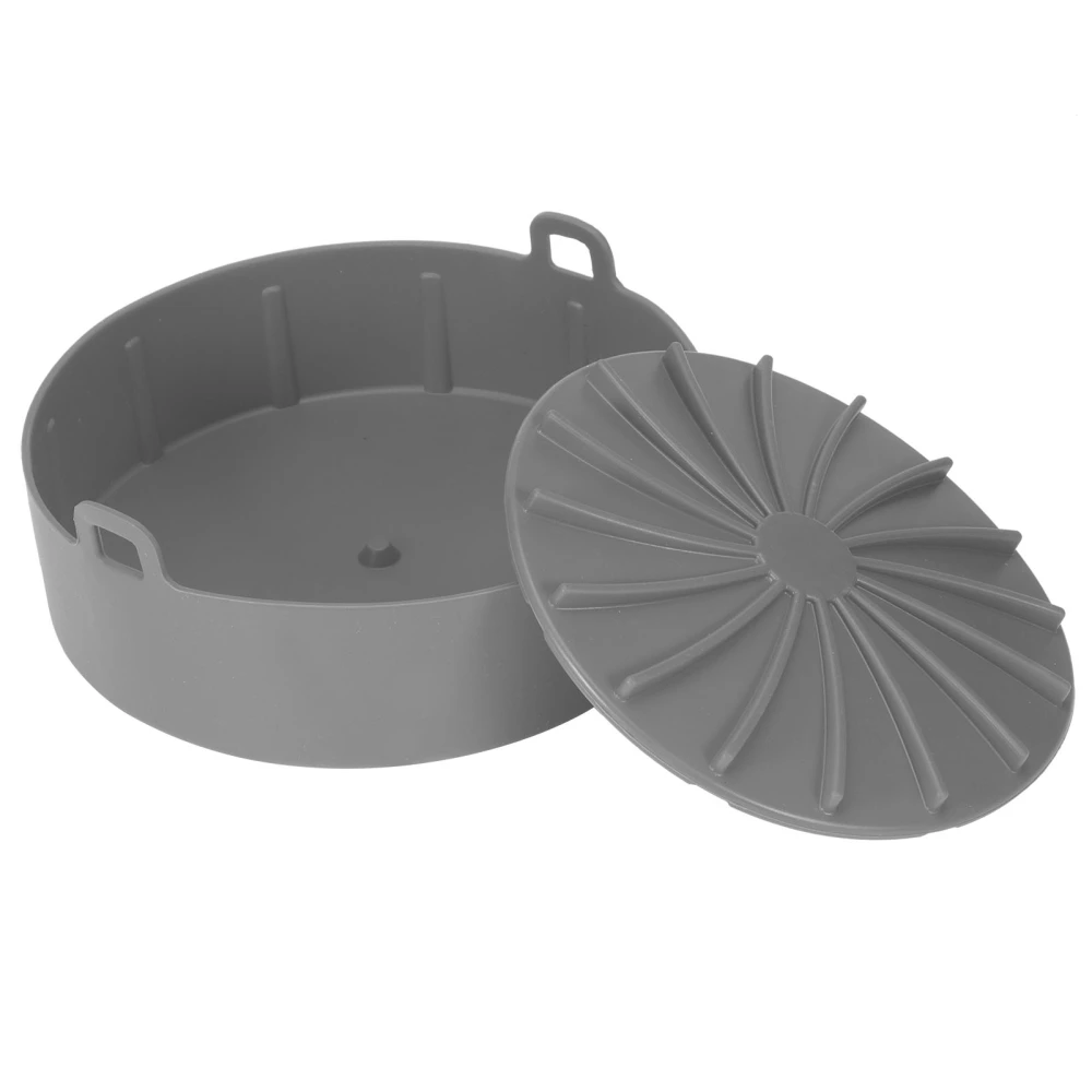 Air Frying Pot Liner Silicone Grill Pan Bread Cake Mat Basket Pressure Cooker Kitchen ToolGray