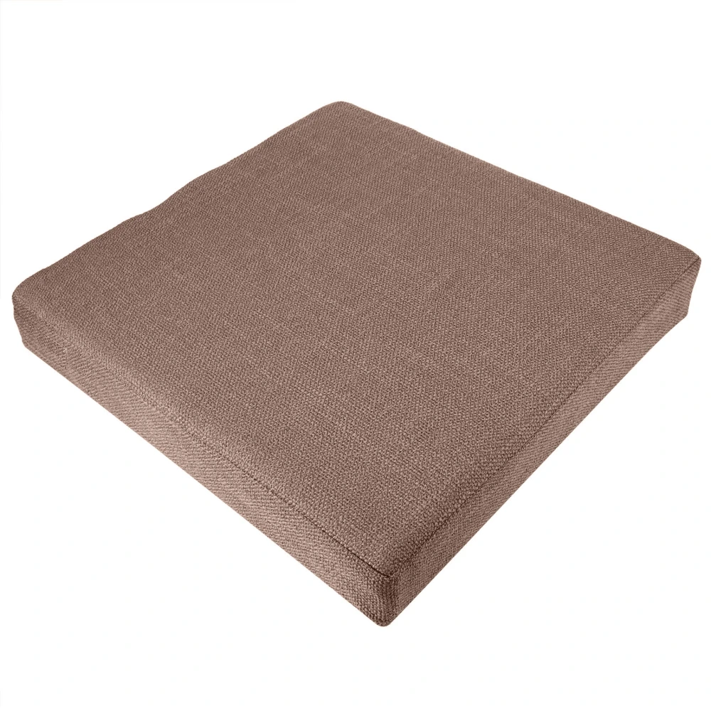 Household Square Soft Yoga Floor Cushion Removable Washable Meditation Mat CushionCoffee 40 x 40 x 6cm (L x W x H)