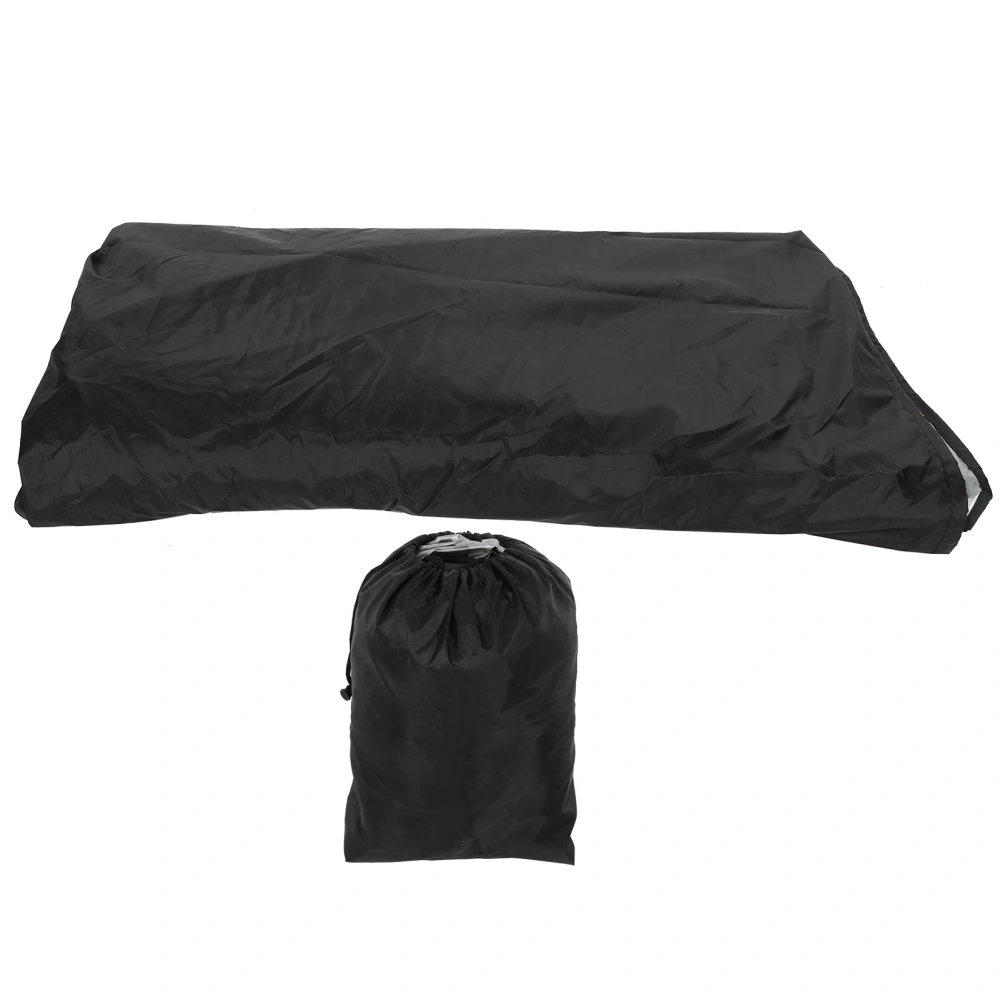 Black UShape Sofa Cover DustProof Waterproof Outdoor Furniture Protective Cover 321x155x76/86cm