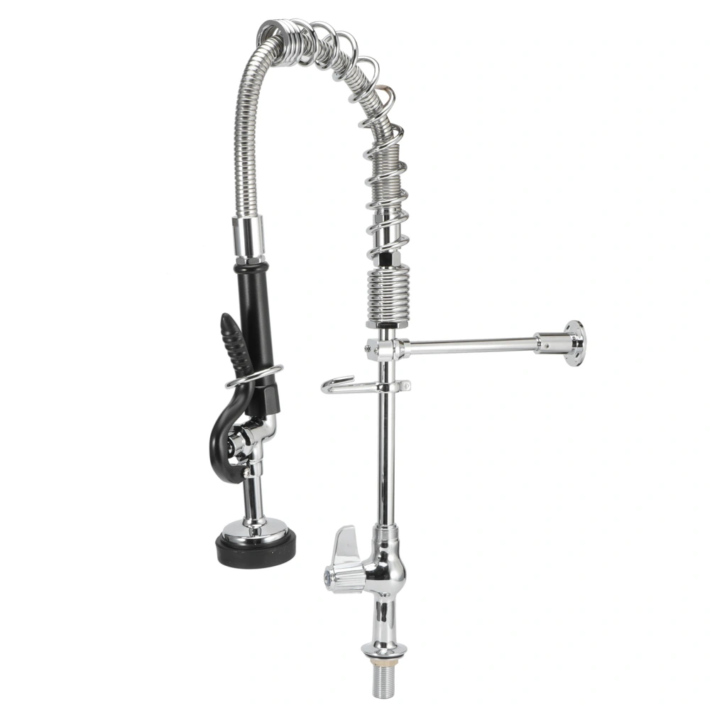 G1/2in Thread Sink Faucet Single Cold with Pull Down Sprayer for Home Kitchen Bar Counter Supplies