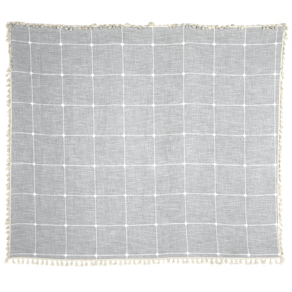 Table Cover Grid Pattern Table Cloth Cotton Linen Tablecloth Home Improvement Supplies