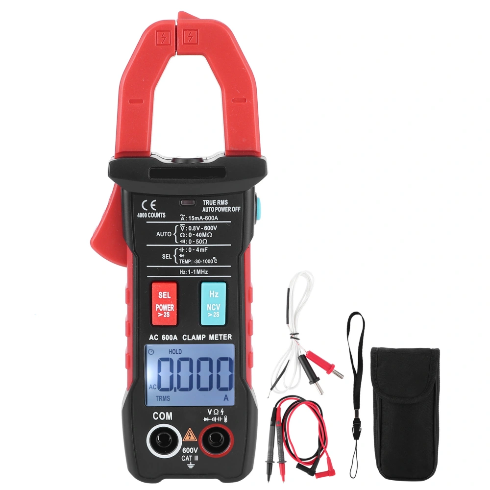 Full Auto Smart Gear Shift Pincerlike Multimeter Current High Precise Full Gear Ammeter