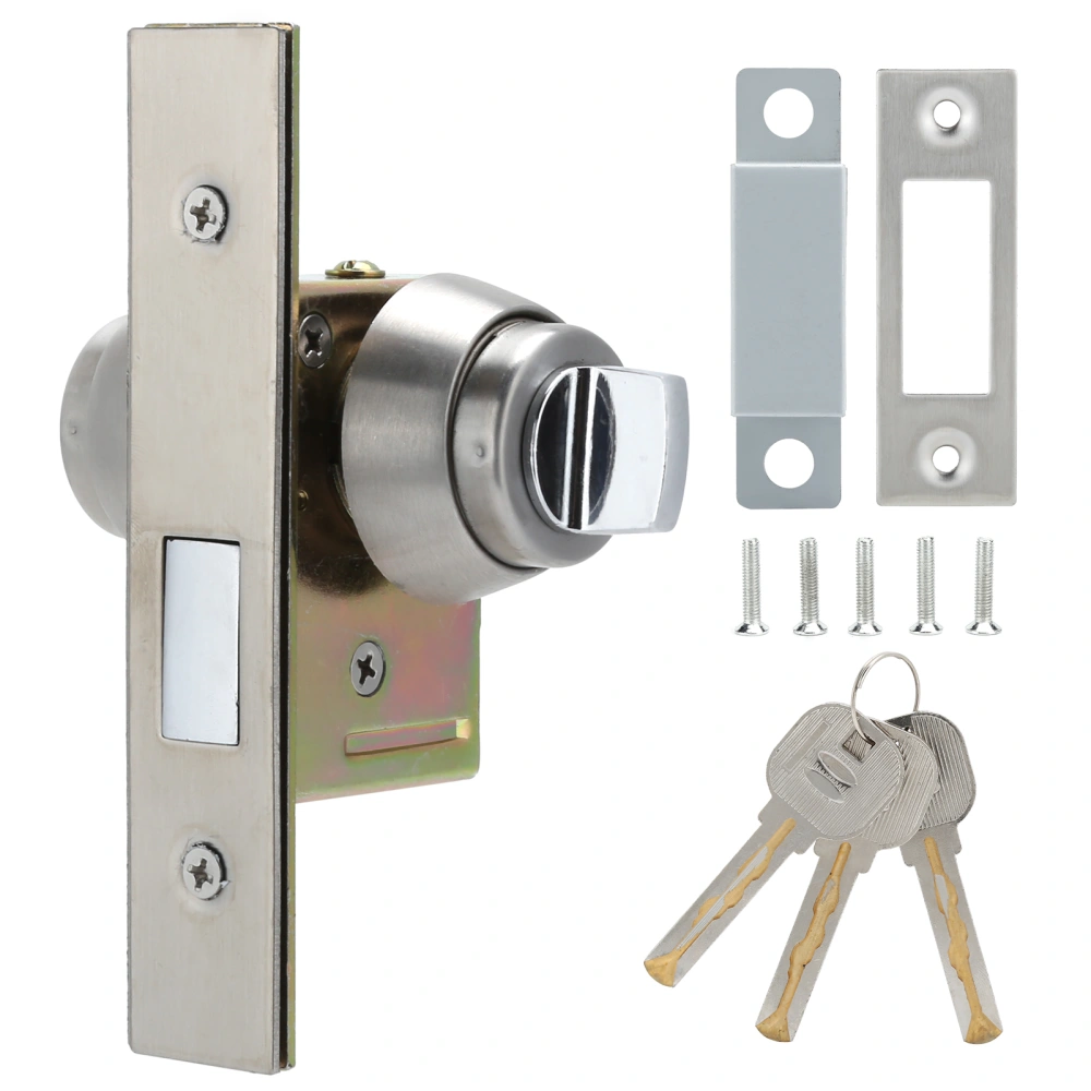 Aluminum Alloy Thick Anti‑Theft Security Door Rotate Bolt Latch Slide Lock with Keys