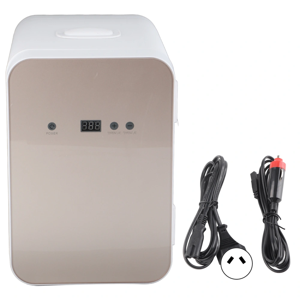 8L Portable Digital Mini Refrigerator 12V Car Refrigerator DualUse Freezer Warmer for Home Office(Prise AU 220V )