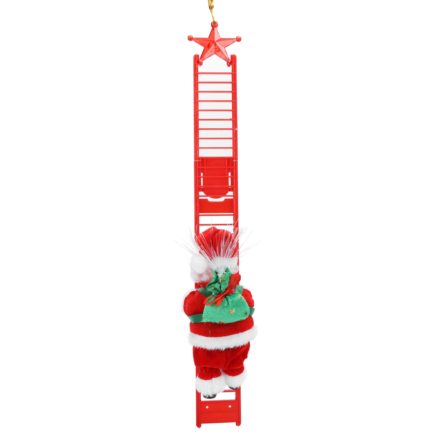 Electric Santa Claus Climbing Ladder Christmas Toy Home Ornament Decoration Children Gift