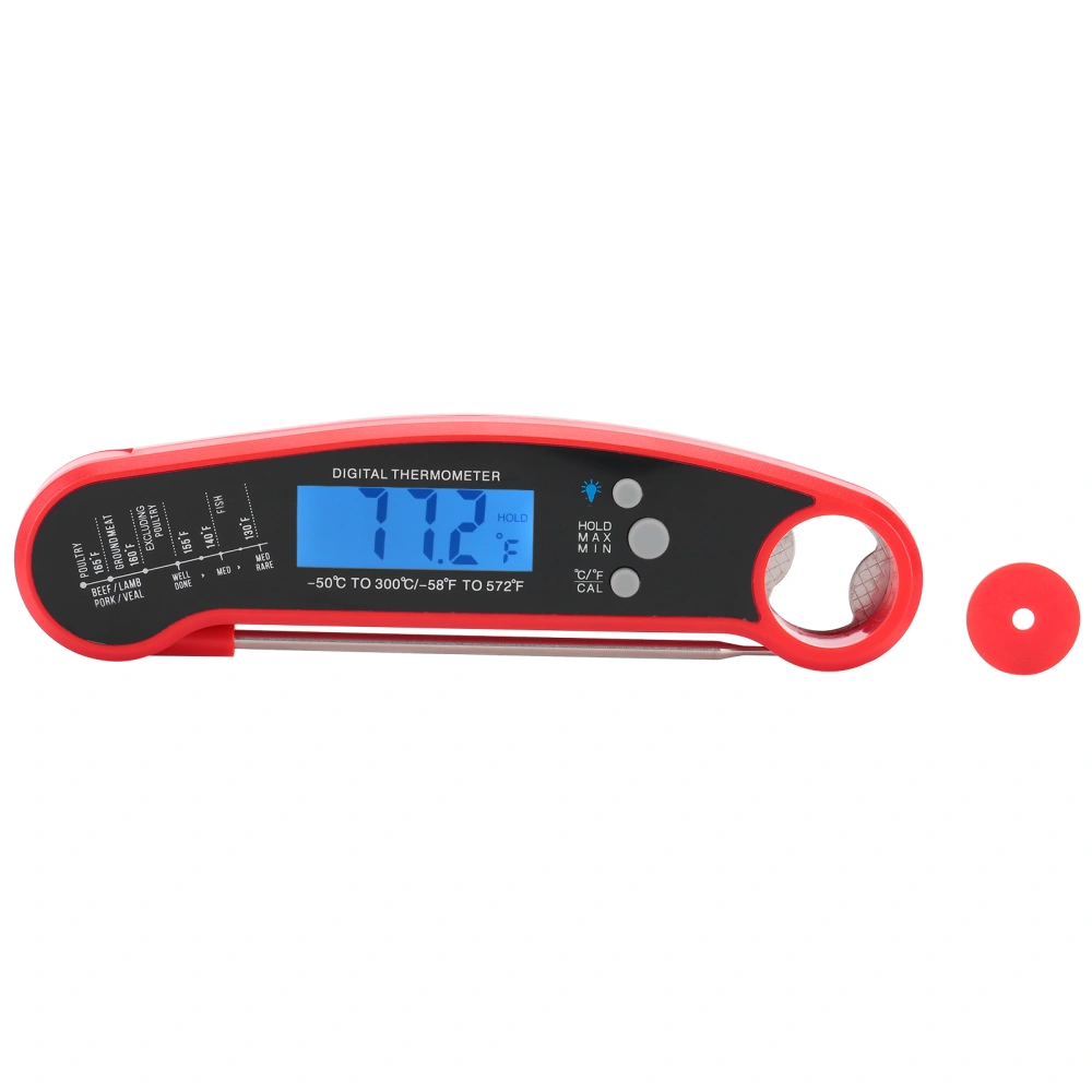 Digital Meat Thermometer Instant Read Waterproof Food Thermometer for Kitchen Outdoor Cooking BBQ Grill