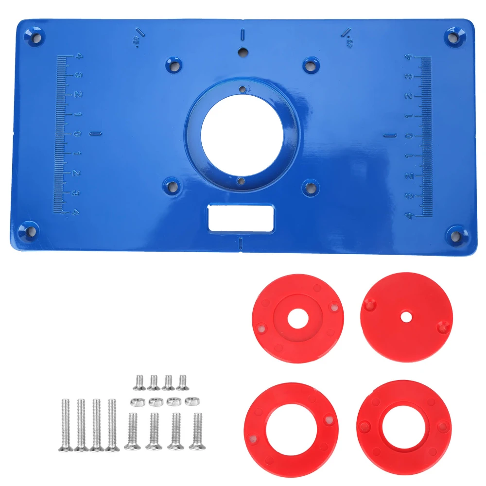 Woodworking Trimming Machine Flip Plate Multifunction Aluminum Router Table Insert Plate