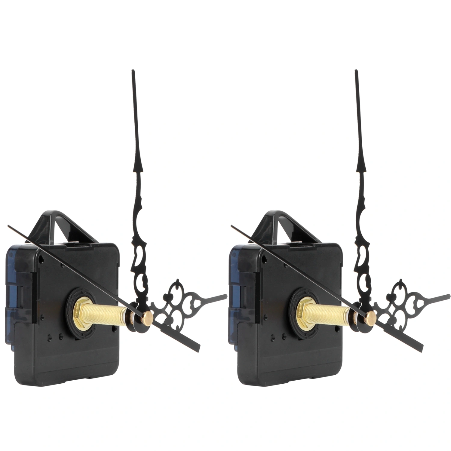2Set Long Shaft Quartz Clock Movement Pointers Kit Mechanism Fittings for 20‑22mm Dial Thickness