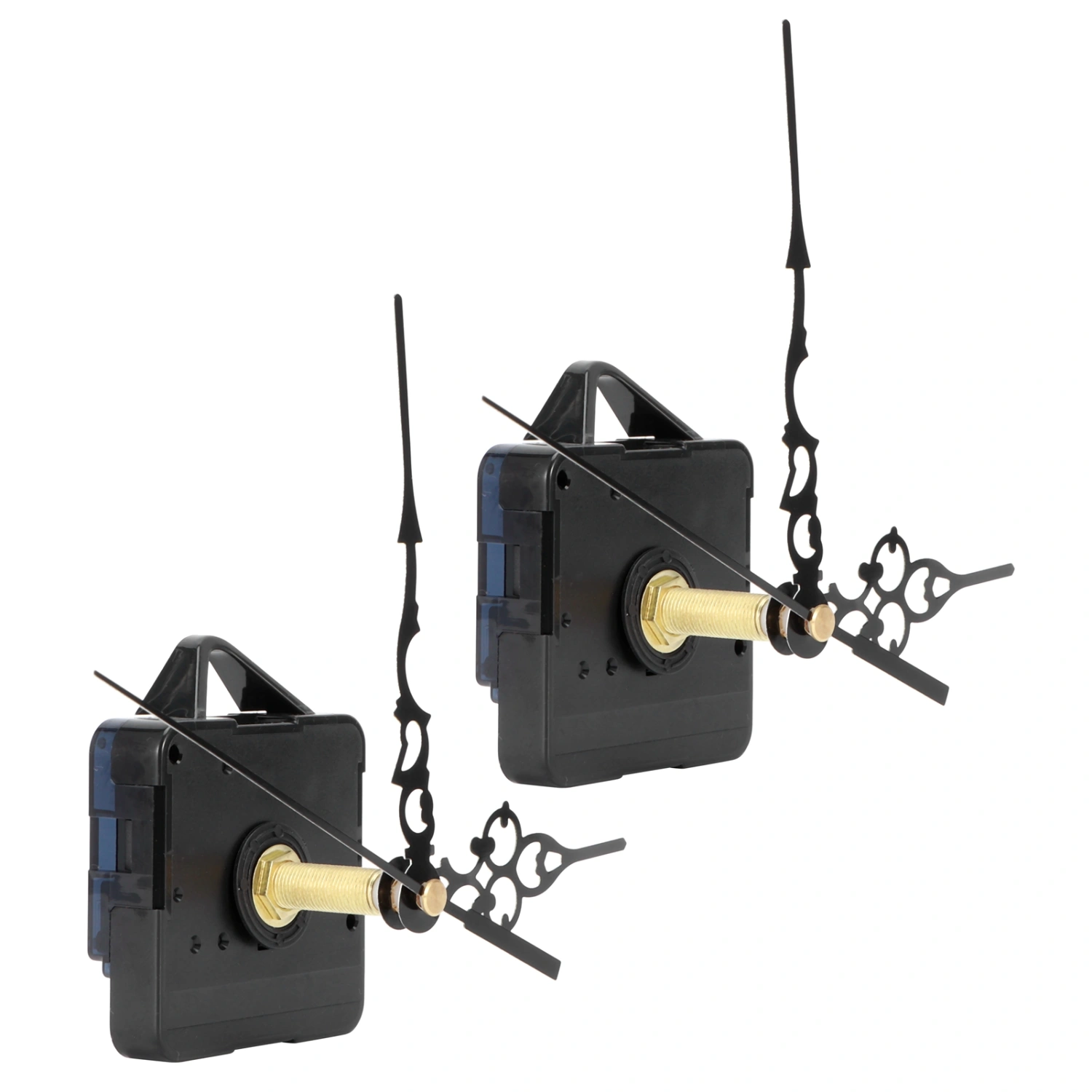 2Set Long Shaft Quartz Clock Movement Pointers Kit Mechanism Fittings for 20‑22mm Dial Thickness