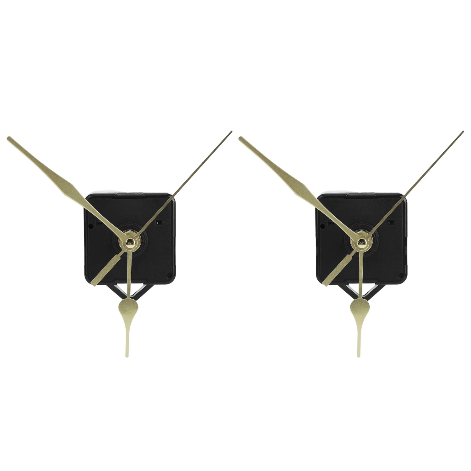 2Set Quartz Clock Movement Pointers Kit Mechanism Fittings DIY Clock Repairing Parts Gold