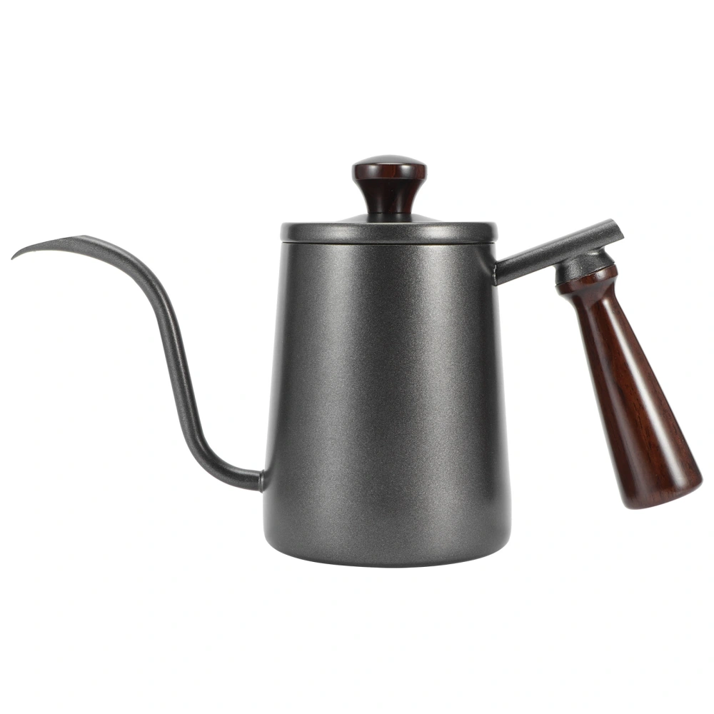 700ml Stainless Steel Pour Over Coffee Kettle Coffee Pot with Wooden Handle Long Gooseneck Spout