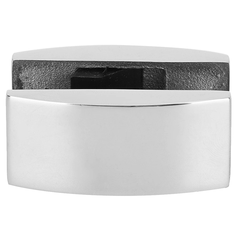 Stainless Steel Door Floor Roller Guide U‑Shaped Swing Stopper Bath Room Accessory for Glass Sliding Doors(Glossy )