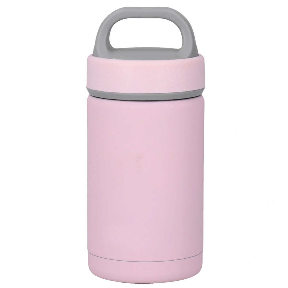 Home Office Stainless Steel Coffee Vacuum Flask Travel Portable Simple Water BottlePink