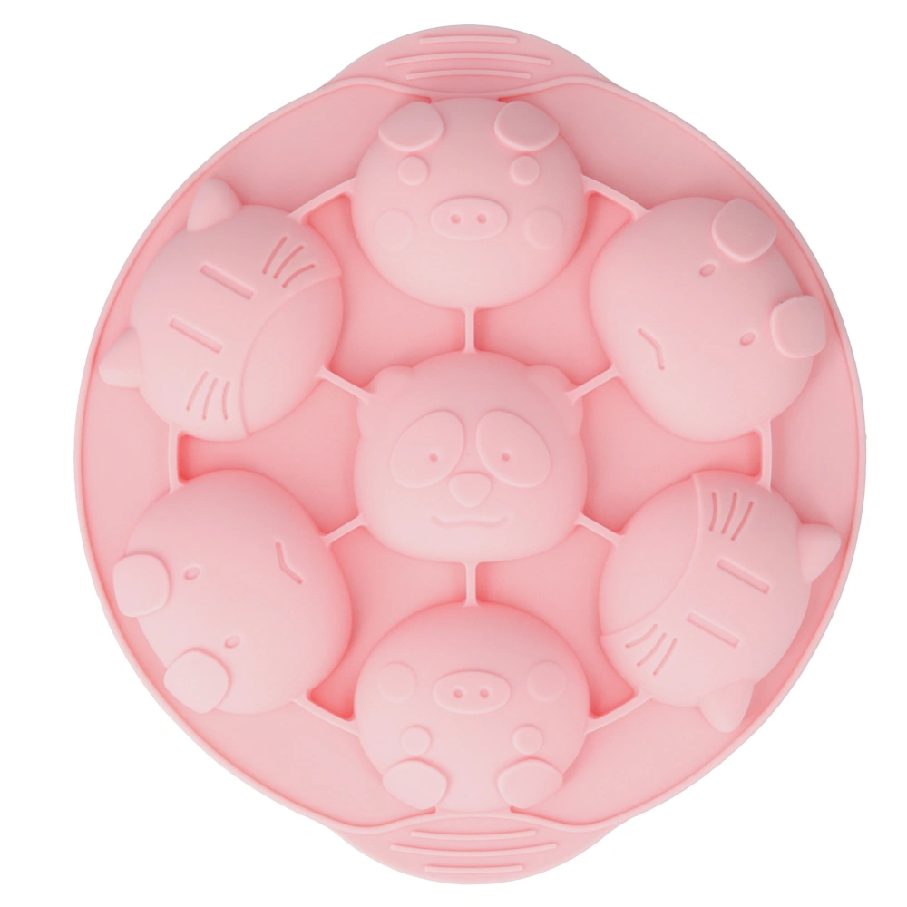 Cartoon Animal Pattern Silicone Molds DIY Mould for Making Chocolate Rice Cake Soap Muffin Cupcake