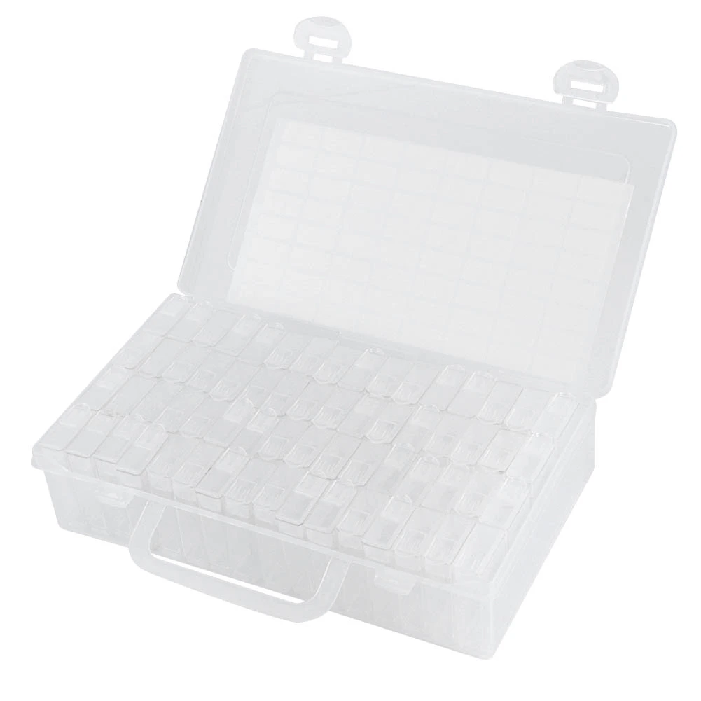 64Slots Diamonds Embroidery Accessories Diamonds Painting Boxes Cases Organizer Home Beads Storage