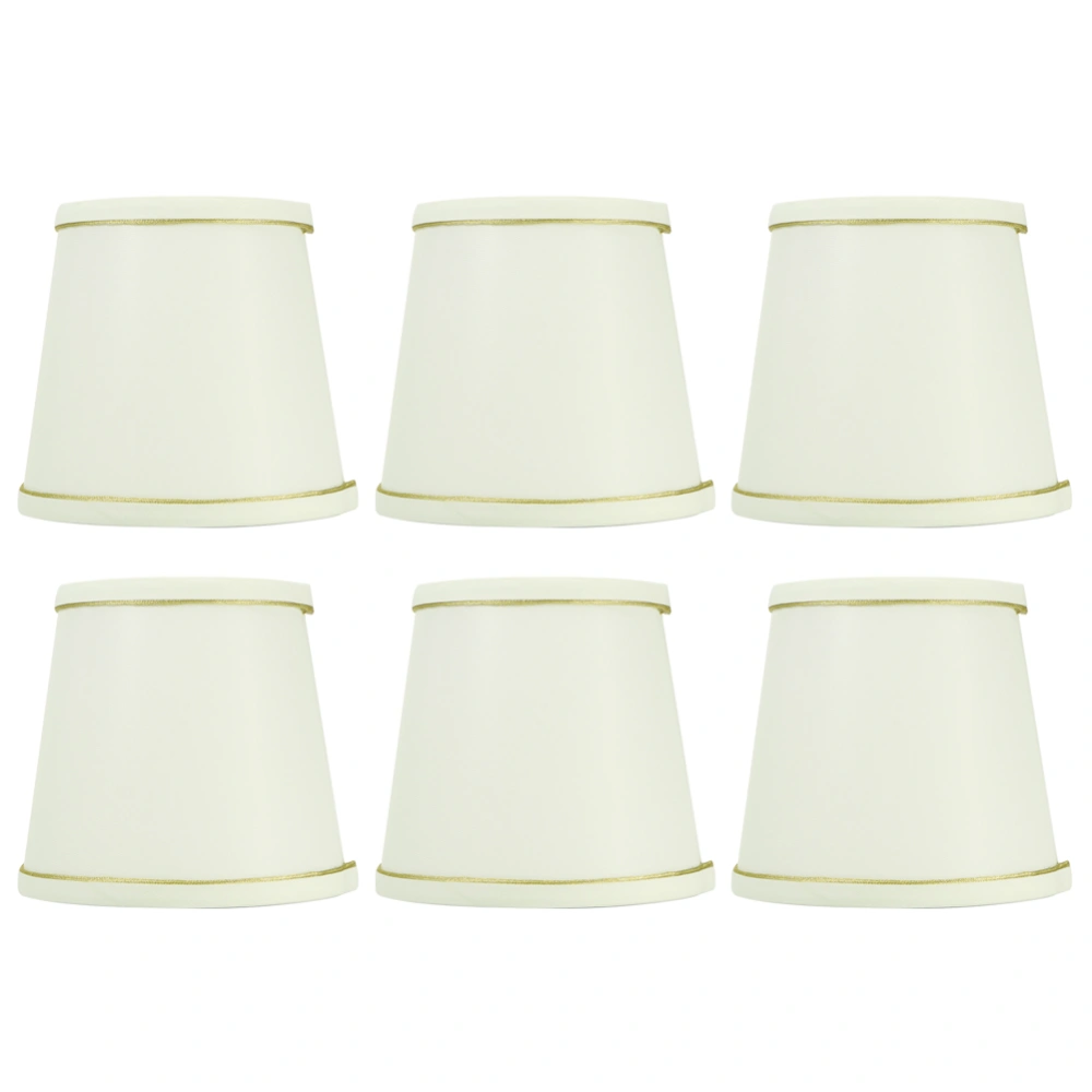 6PCS Nordic Simple Lamp Shades Modern Cloth Art Lampshade for E14 Screw Chandelier Wall Lamp