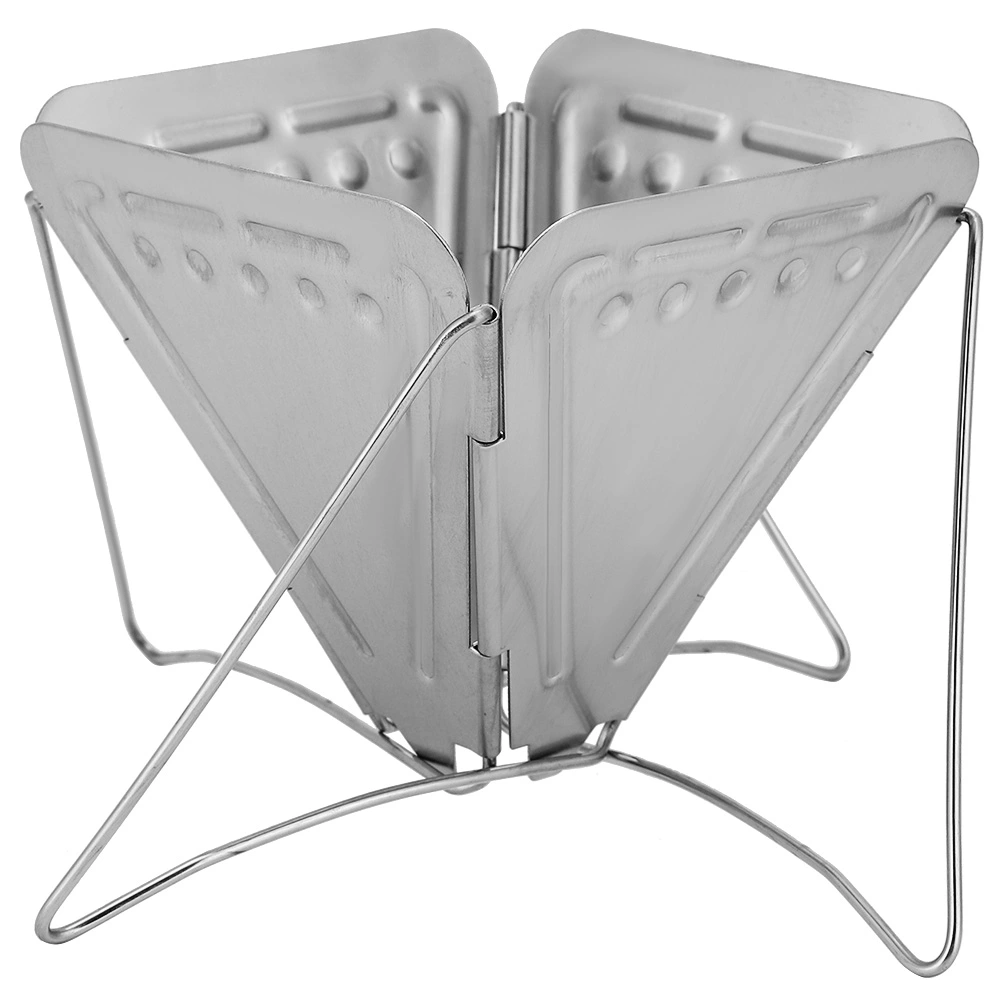 Stainless Steel Outdoor Camping Coffee Drip Rack Folding Portable Coffee Dripper Stove