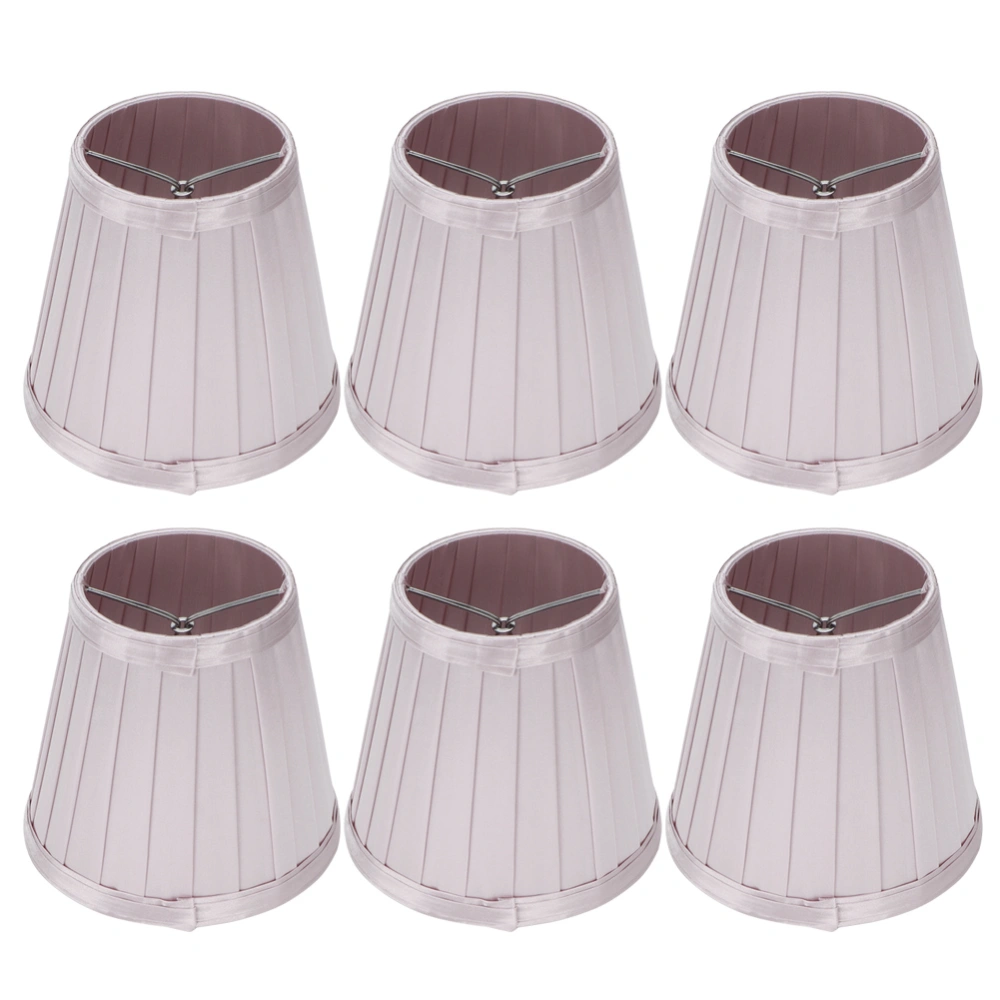 6pcs Lampshade Replacement for E14 Bulb Interface Wall Light Ceiling Light Cover Shade Pink Purple