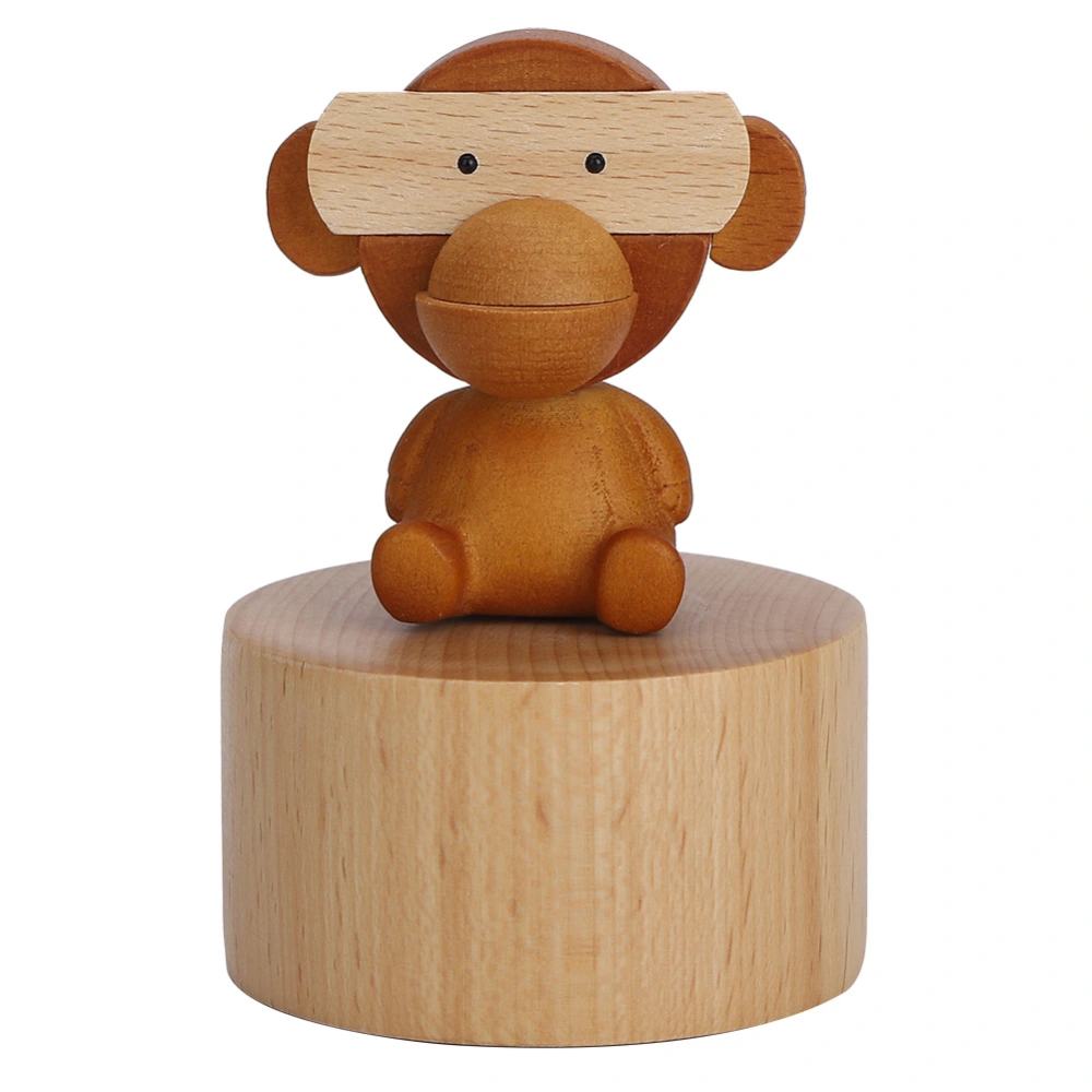 Animal Wooden Clockwork Music Boxes Children Kid Birthday Holiday Gifts AccessoriesOrangutan