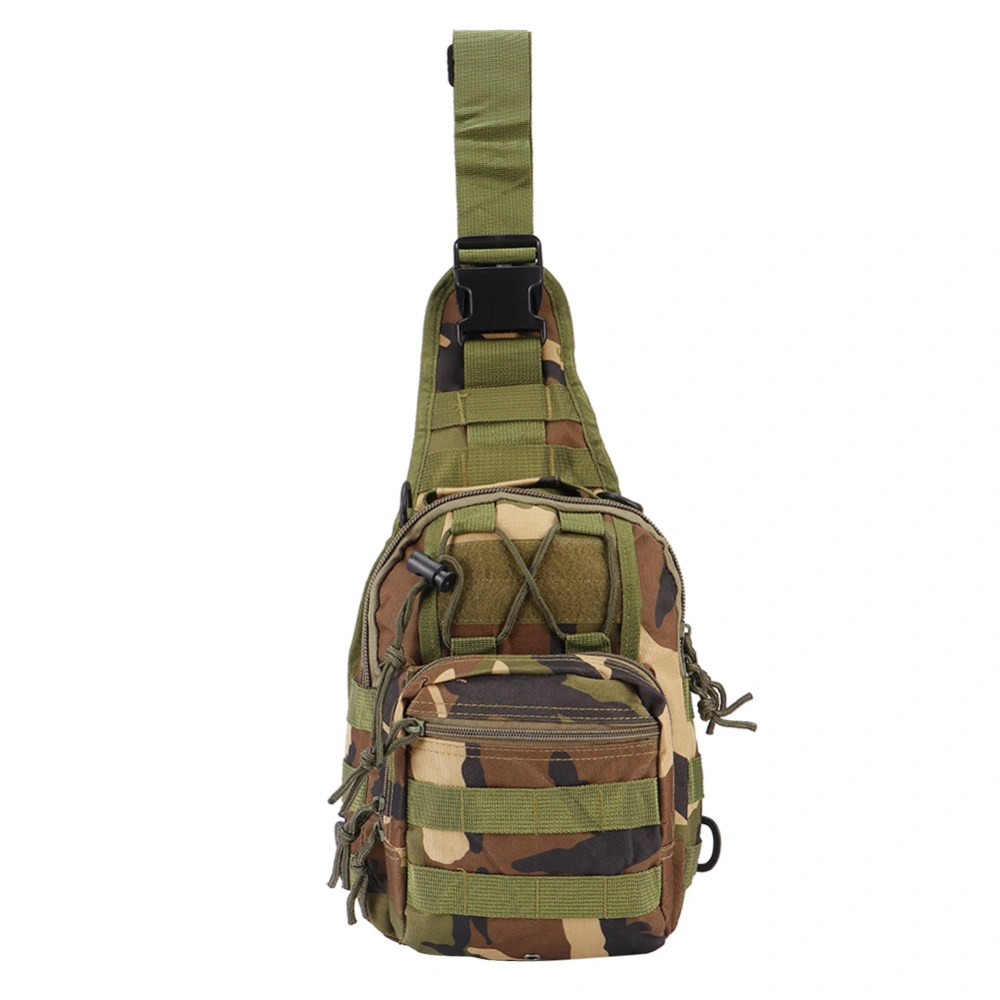 5L Portable 600D Oxford Cloth Single Shoulder Bag for Outdoor Cycling Climbing TrekkingJungle Camouflage Color