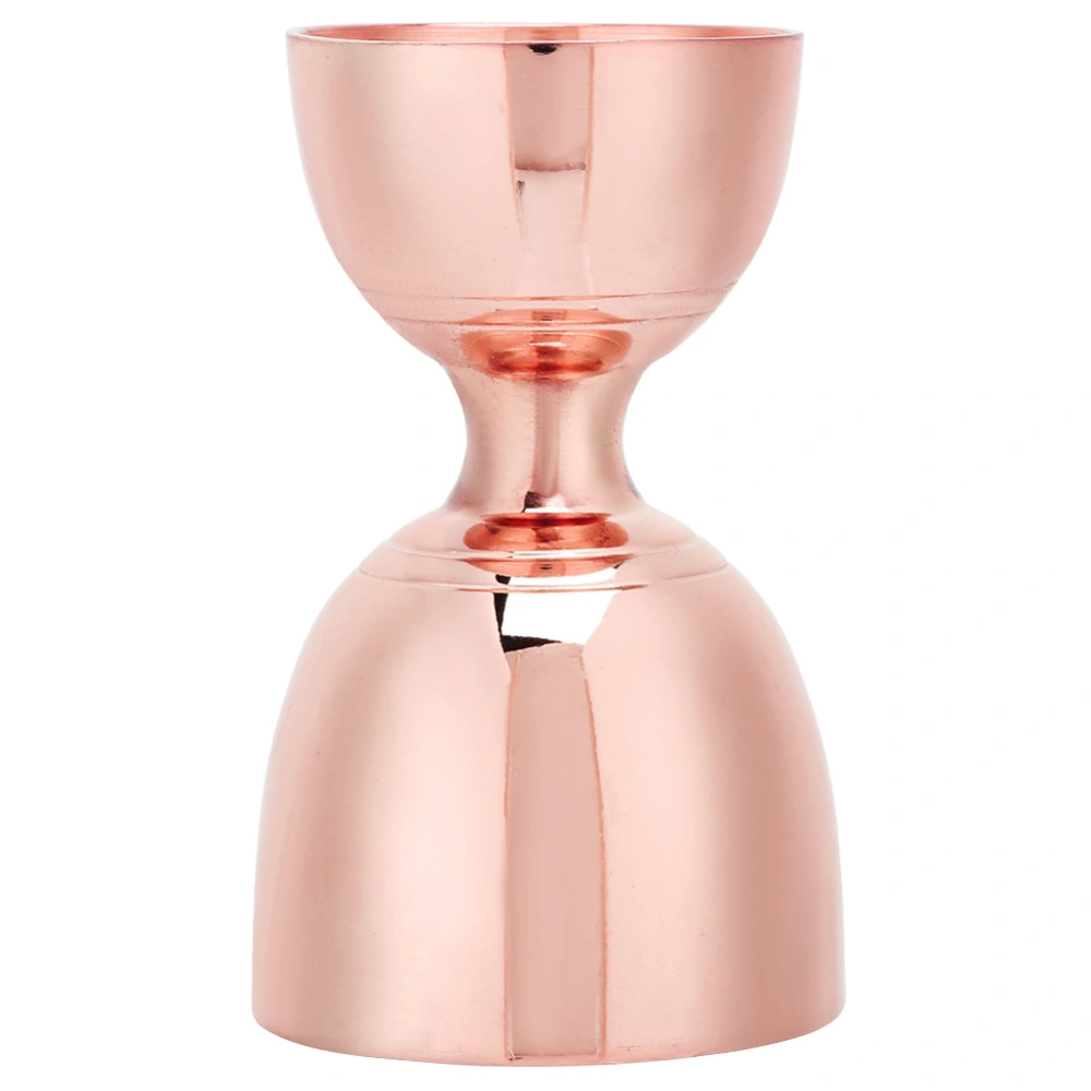 Stainless Steel Double Head Cocktail Jigger Mixer Bartending Tool for Home Bar Party AccessoryRose Gold