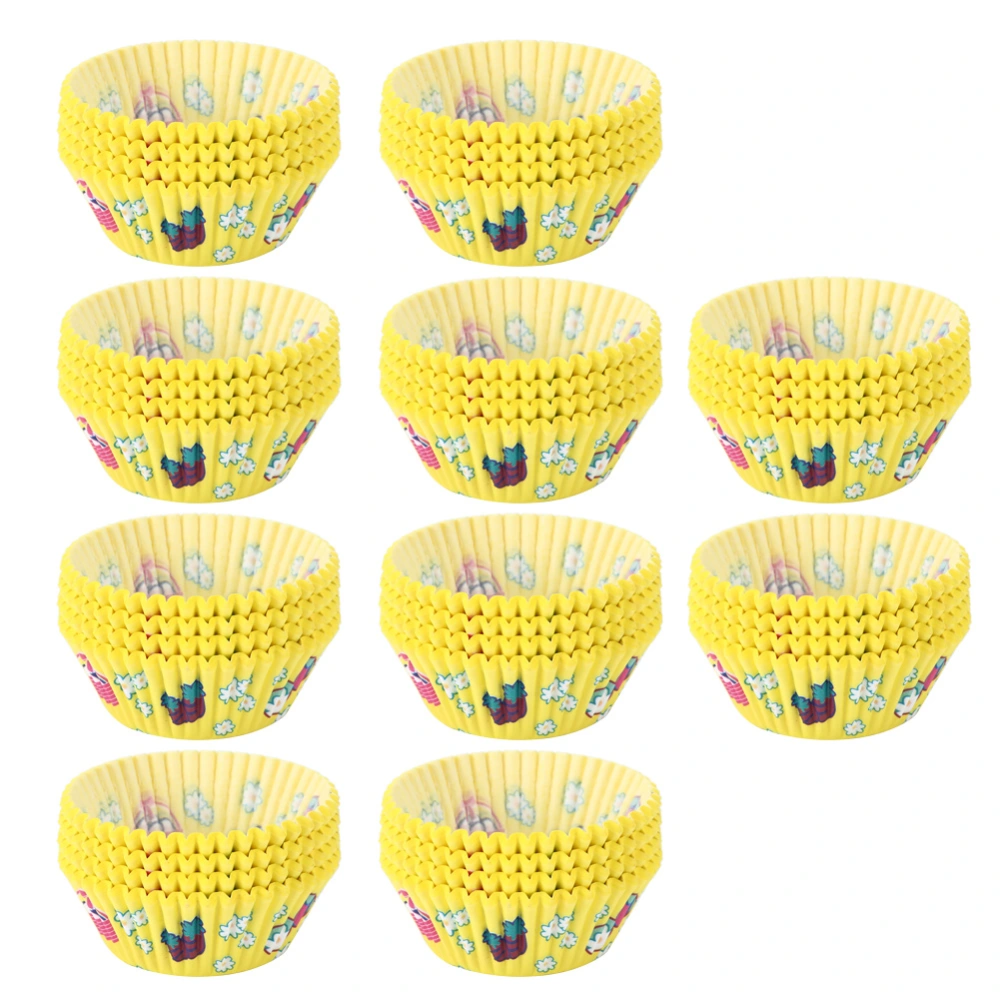 1000Pcs Oil‑Proof Paper Disposable Cake Cup Muffin Cupcake Dessert Liners Baking Accessory