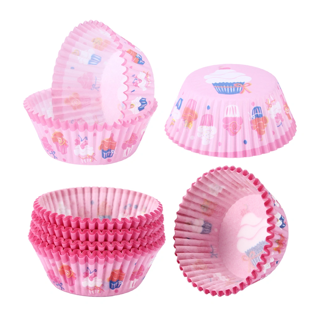 1000Pcs Pink Oil‑Proof Paper Cake Cup Disposable Cupcake Liner Kitchen DIY Baking Tools