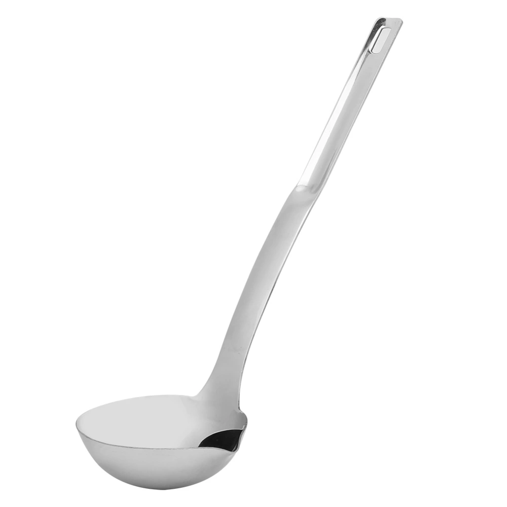 Soup Oil Filter Spoon Stainless Steel Strainer Long Handle Cooking Ladle for Home Restaurant