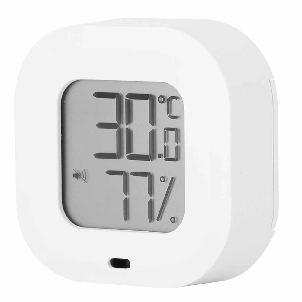 Smart Thermometer Hygrometer for Bluetooth Indoor Temperature Humidity Monitor for Home Garage GreenhouseWhite