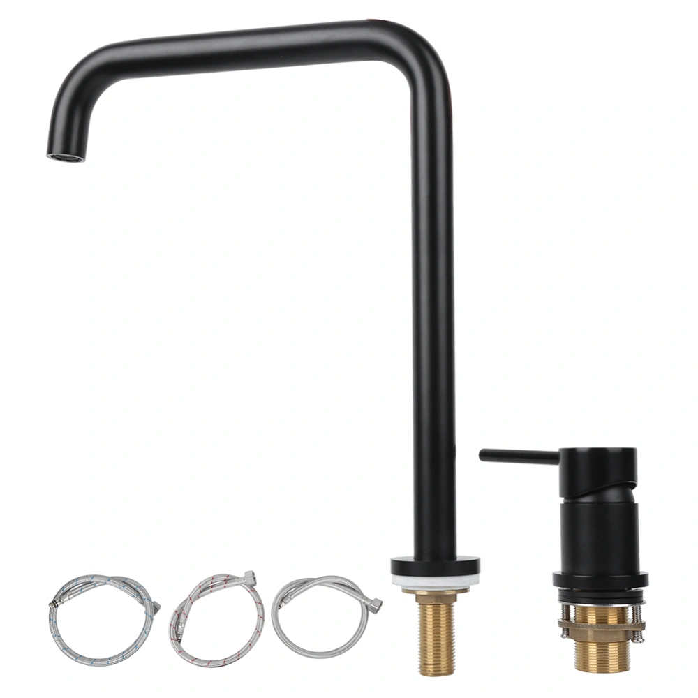 G1/2 Thread Kitchen Faucet with Independent Control Rod Cold Hot Mixed Water Faucet