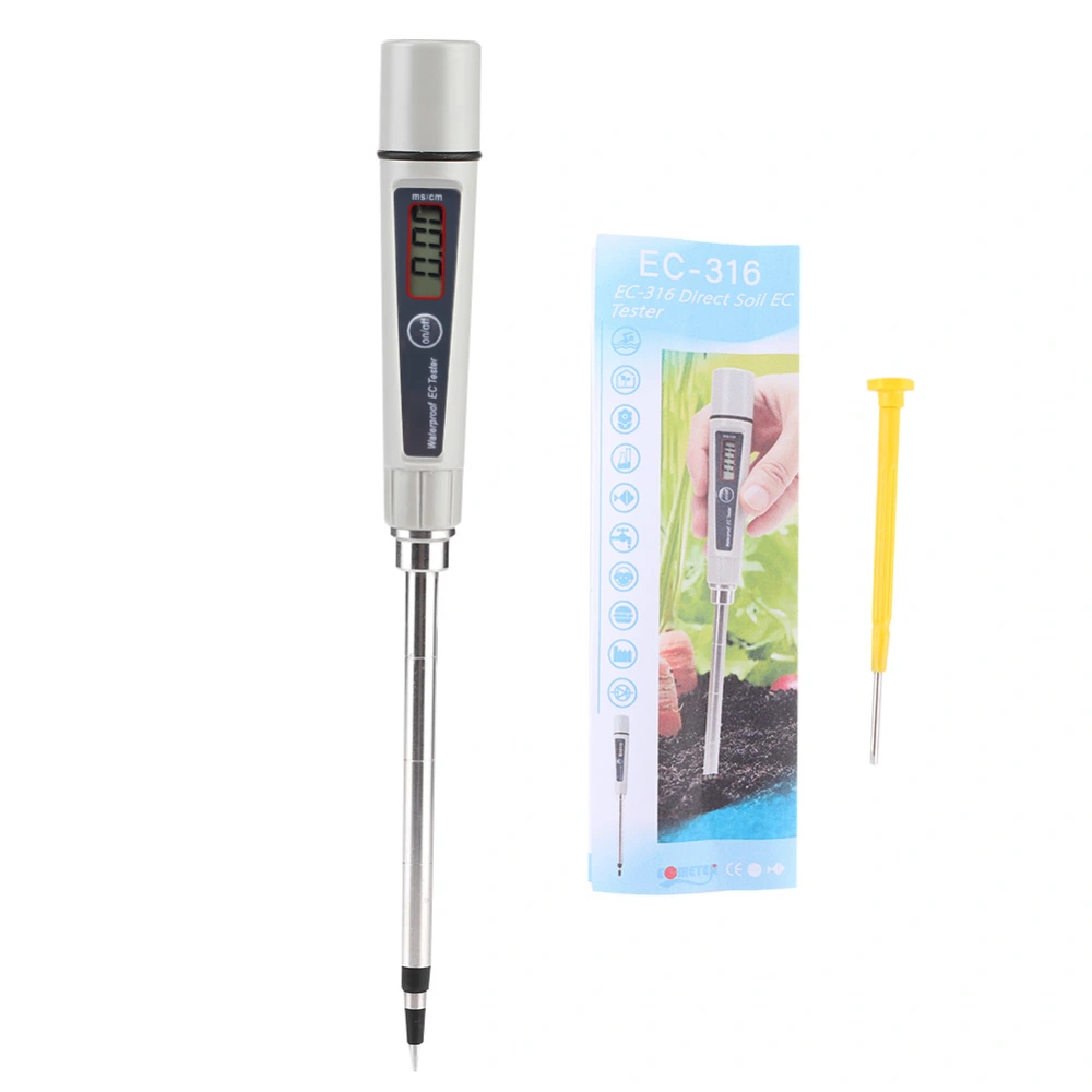 EC‑316 Soil Tester High Precision High Sensitivity Soil Salinity EC Tester for Agricultural Planting