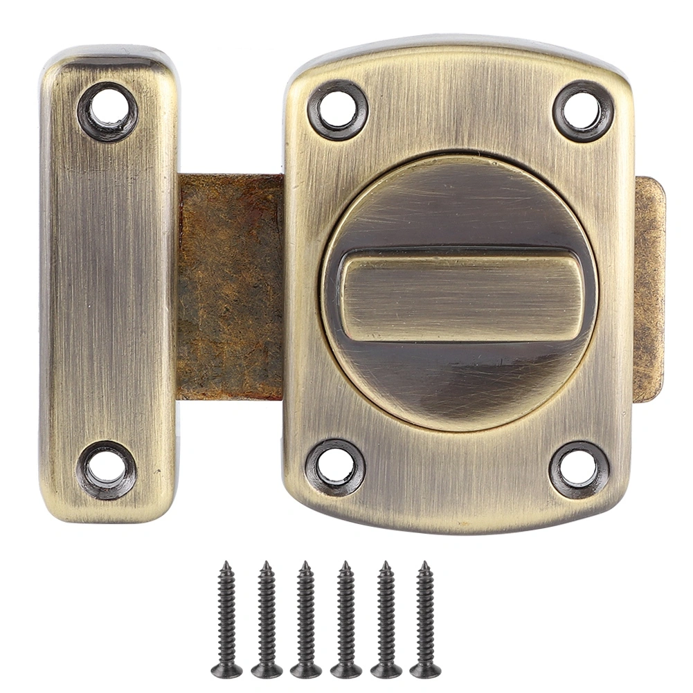 Zinc Alloy Sliding Door Lock Latch Bolt Buckle for Cabinet Closet Cupboard AccessoryBolt Lock L Size Bronze