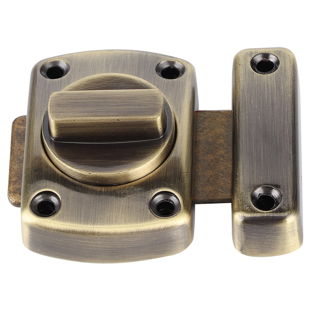 Zinc Alloy Sliding Door Lock Latch Bolt Buckle for Cabinet Closet Cupboard AccessoryBolt Lock L Size Bronze
