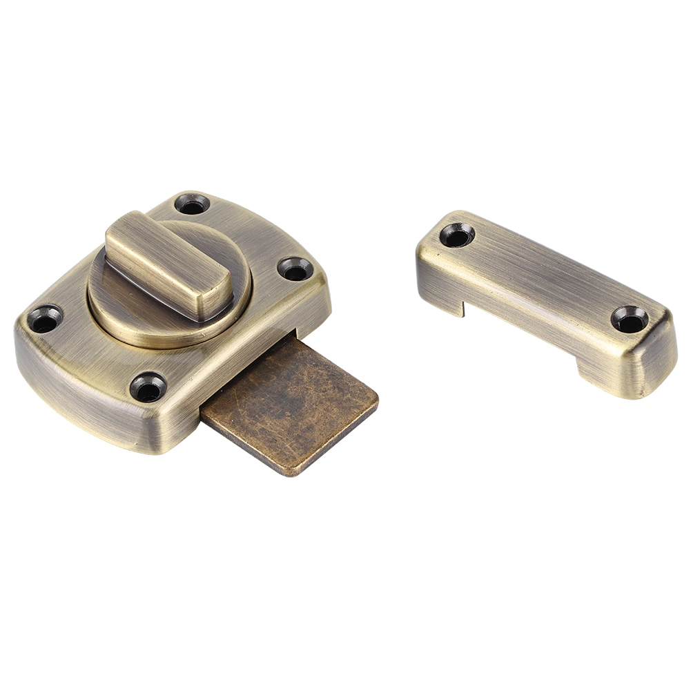 Zinc Alloy Sliding Door Lock Latch Bolt Buckle for Cabinet Closet Cupboard AccessoryBolt Lock L Size Bronze